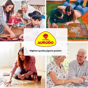 African Savannah Animal Collage Jigsaw Puzzle by Aurodo