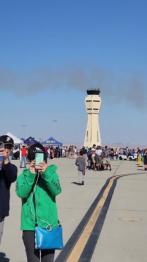 Thunderbird Sneak Pass at Edwards AFB Airshow 2022