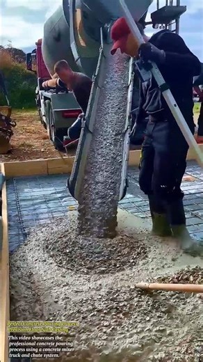 Perfect Concrete Pouring Process | Precision Floor Slab Casting