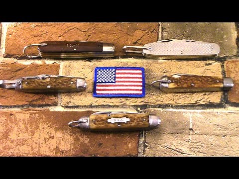 Five US Military Pocket Knives from WW II