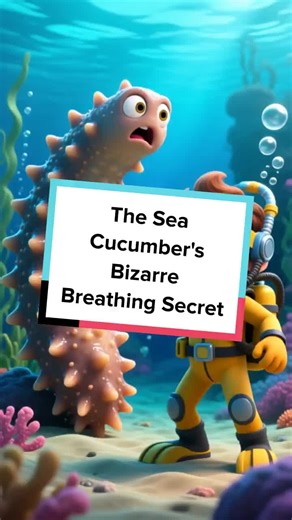 Did you know some creatures breathe through their butts? Dive into the amazing world of sea cucumbers! #MarineLife #WeirdNature #SeaCucumber #OceanFacts #DidYouKnow follow for more videos