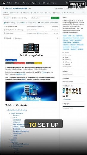 Free open source self-hosting setup guide