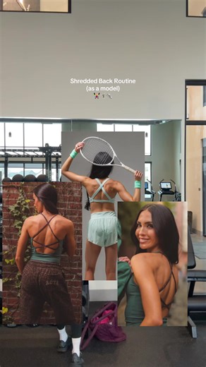 Shredded Back Routine💪 Ladies remember that weights will transform your body, DONT BE SCARED OF THEM #backday #backdayworkout #backdayroutine #model #weights