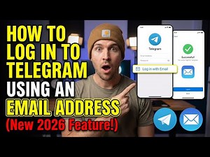 HOW TO Log In to Telegram Using an Email Address (New 2026 Feature!)