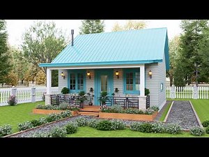 This Small Cottage House Feels So Warm and Peaceful | 7x7 m Cozy Home Tour