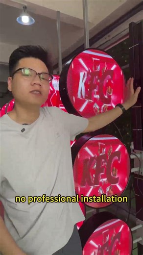 Full-color LED light box: a magnet for store traffic.