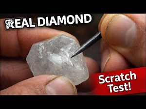 Identify raw diamonds - Scratch Test for Rough Diamonds | How to Identify a Real Diamond at Home