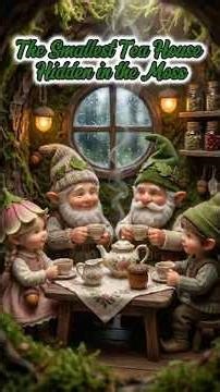 The Smallest Tea House Hidden in the Moss #TheSmallestTeaHouseHiddenInTheMoss #TinyGnomeWorld