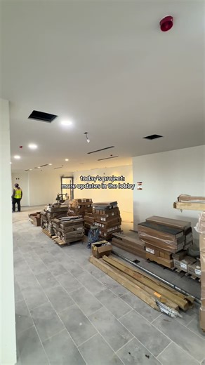 Grand opening is comingggg! 👷🏽‍♂️🚧🦺 #generalcontractor #houstontx #todaysproject #progress #lobby