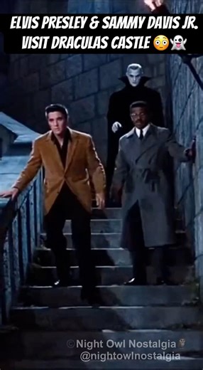 Elvis Presley & Sammy Davis Jr. Visit Draculas Castle 😳👻 #shorts #viral elvispresley