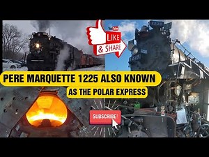 Pere Marquette Steam Locomotive 1225 On One Of Its North Pole Express Runs Recorded 12/14/25