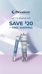 ✨LIFT & REPAIR KIT SALE! SAVE $20^ today by visiting our website ✨ A $99.90 VALUE Free Shipping 👉Rapid Reduction Serum visibly reduces wrinkles in MINUTES. 👉Dual Action Repair Cream transforms slack & sagging neck in as little as 4 WEEKS. #plexaderm #plexadermcoupons #antiaging #undereyebagsnomore #signsofaging #skincaregoals Just now | Plexaderm Skincare