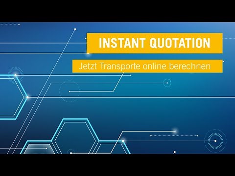 Rhenus Instant Quotation – Ihr Transportkostenrechner