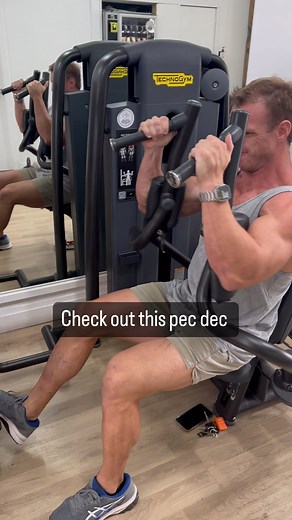 Check out this @technogym pec machine Filmed @beachfitbondi | Sean Syddall