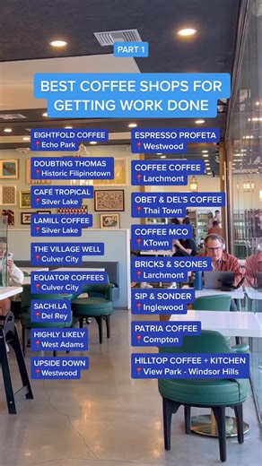 Best Coffee Shops in LA for Getting Work Done