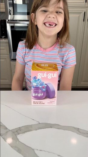 2025's COOLEST SLIME?! Gui Gui Beauty Slime Line is HERE! ✨💅 #slime #kidsvideo #kidsshorts