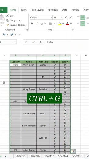 How to Fill Multiple Cells INSTANTLY (Ctrl + Enter Trick)