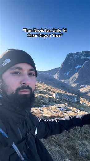 Hiking to Ben Nevis Summit on a Beautiful Day