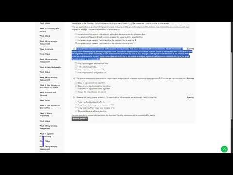 NPTEL Design and Analysis of Algorithms Week 8 Assignment Solution August 2024 CMI