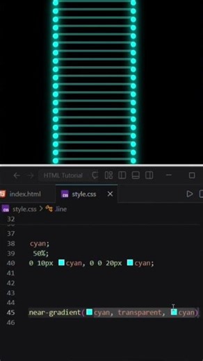 CSS DNA Animation 🧬💻 | Blood Flow Effect Using HTML CSS #shorts #coding