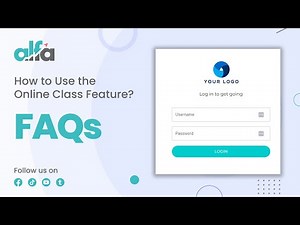 How to Use the Online Class Feature | ALFA PTE Institute Software