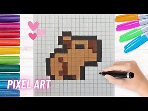 How to draw a CAPYBARA in Pixel Art