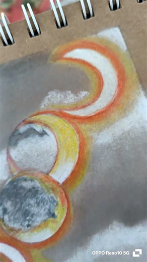 lunar eclipse drawing #artshorts #drawing #drawingtutorial