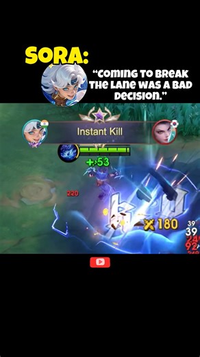 Sora SAID:- Don’t come Hanabi💀 #mobilelegends #mlbb #newherosora #mlbb2025 #mlbbcreatorcamp #gaming