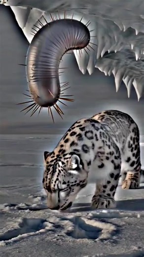 Paws of Hope: How an Arctic Wolf Saved a Snow Leopard #animalrescue #polarrescue #snowleopard In the frozen heart of the Arctic, a snow leopard lies weakened by a strange black parasite clinging to its back. The snow leopard’s sleek frame struggles under the weight of the parasite’s grip, its frosty breath visible in the cold air. But hope arrives in the unlikeliest form: an Arctic wolf, racing across the snow, spots the snow leopard’s struggle and alerts a team of Arctic rescue workers. With un