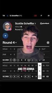Scottie Scheffler is very comprable to Tiger Woods #golf #sports #shorts #tigerwoods #pgatour