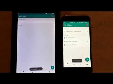p2p wifi direct files transfer
