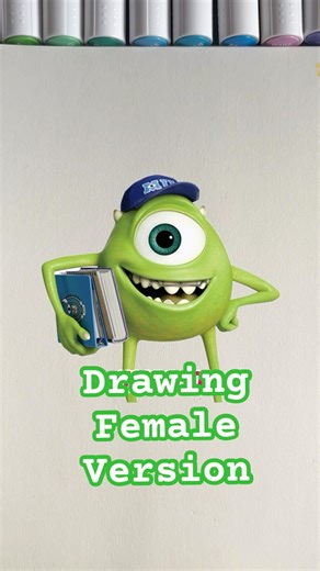 Drawing the female version! #monster #monstersinc #art #viral #drawing #aestheic
