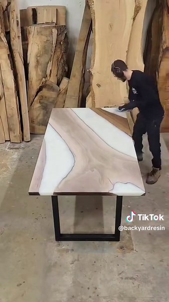 Backyard Resin | Woodworking on TikTok