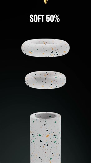 0% vs 100% Cone shape Soft Body Simulation