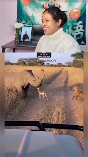 Mama ka bhanja bach gaya 😂🦏🐆 #funnyanimals #desicomedy #viralshorts #wildlife