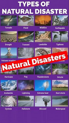 Types of Natural Disasters | Types of Natural Calamities 🌍 #naturaldisasters #typesofdisasters