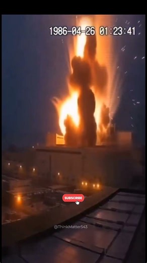 A secret and rare video showing the moment the Chernobyl nuclear power plant exploded. #nucleardecay