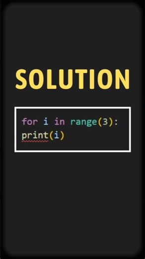 Solution #2 (loops in python)
