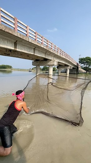 12K views · 78 reactions | Catch a big fish by castnet fishing #CastNetFishing #reels #fishing #Amazing #bigfish #rells #castnet | BD fishing world | Facebook