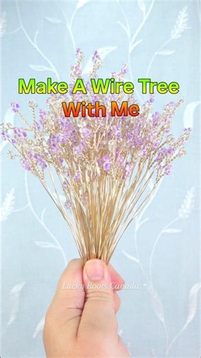 Make A Wire Tree With Me 😊Luckyrootscanada.com #wiretree #art #handmade #canadianmade