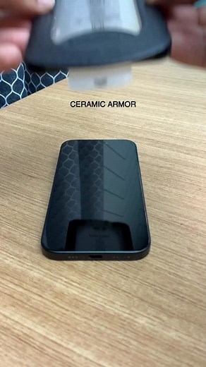iPhone *Ceramic Armor* #reels #instagood #reelsinstagram #ceramic #armor #screenprotector #temperedglass #iphone17pro #link #iphone17 #iphone17promax #accessories #ultraglass #iphone #apple #design #techreels #instatech #technology #explorepage #explore | Aditya Tokare