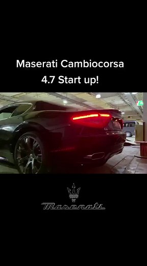 Maserati Cambiocorsa 4.7 Start up!