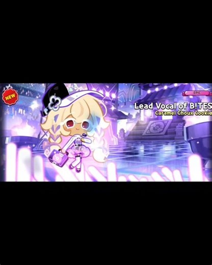 Lead Vocal of BITES Caramel Choux Cookie Costume Gacha Animation #cookierunkingdom #cookierun