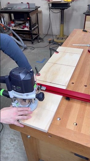 Making sacrificial fences for the table saw with our Clamp-N-Guide and T-Slot Router Bit #shorts