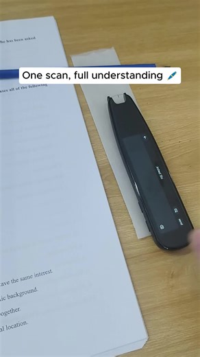 One scan, full understanding I spent hours trying to understand lessons. Now with Pen UltraX, I just scan and get instant answers. It makes studying faster, easier, and less stressful. #PenUltraX #Study #Exam #Learn #Trending