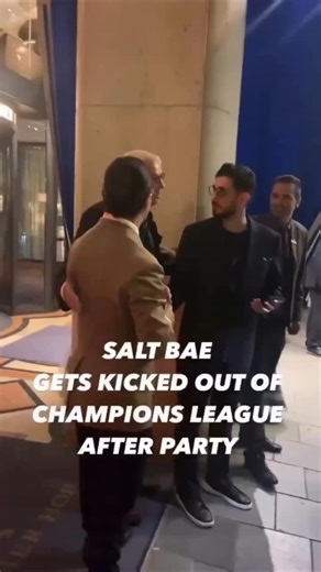 operationdefence on Instagram: "Nusret Gökçe was not allowed into the celebration party held after Paris Saint-Germain won the Champions League. Nusret was turned away from the door by security guards and these moments became a trending topic on social media. #nusret #saltbea #champions #psg"