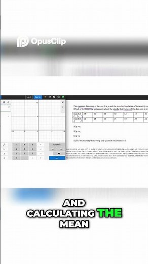 Calculate Standard Deviation Simple Desmos Mean Method