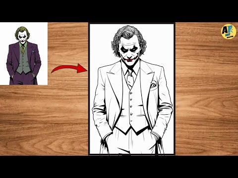 Scary Pennywise Drawing Tutorial | Horror Movie Art | Easy Joker Drawing for Kids & Beginners