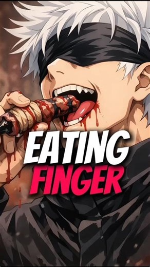 Why can_t Gojo eat Sukuna_s finger #animeeditdrawingandassemblingdemonslayer