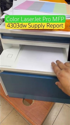 Print Supply Status Page on HP Color LaserJet Pro 4301–4303 Series #printer